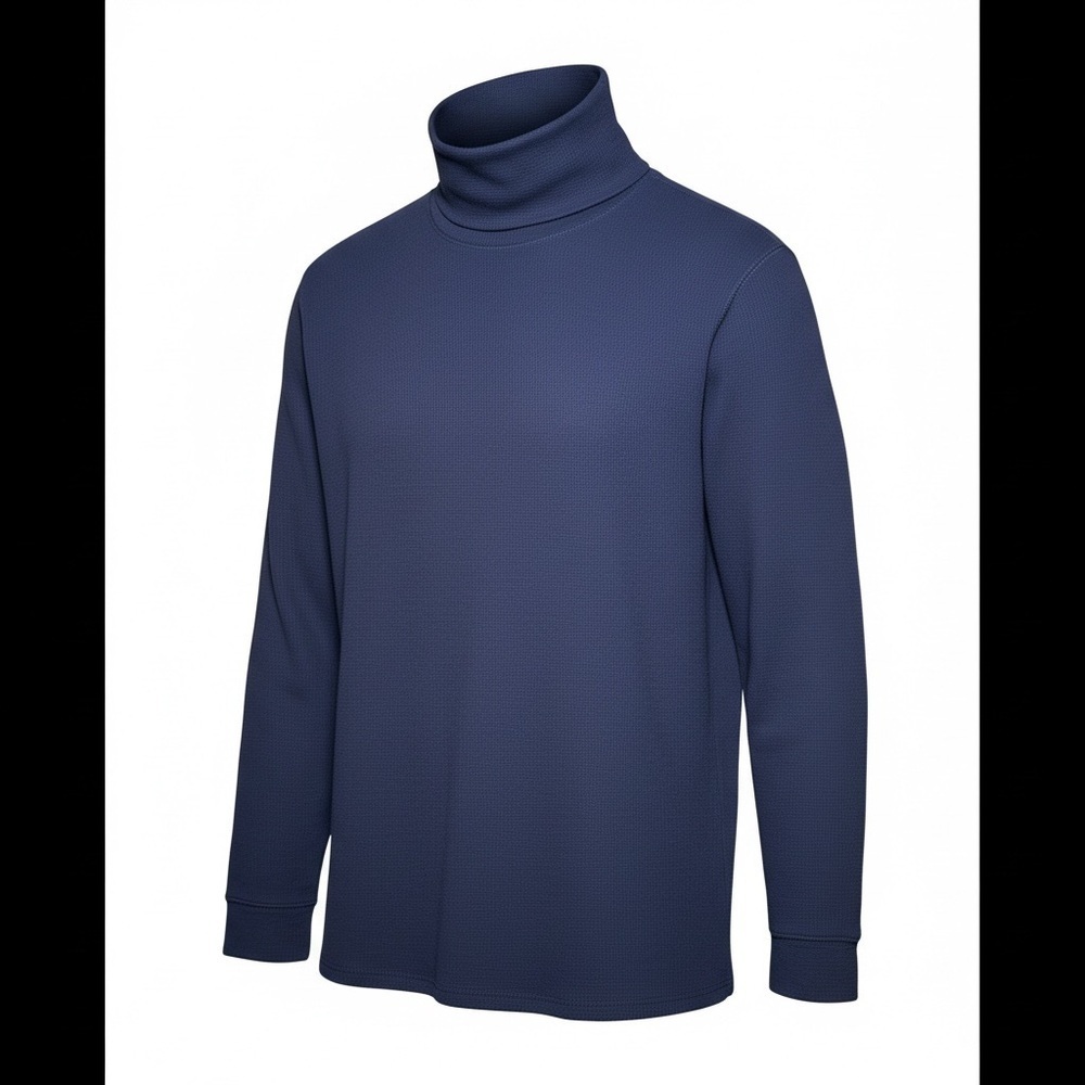 Lands' End Men's Classic Blue Turtleneck Sweater XXL